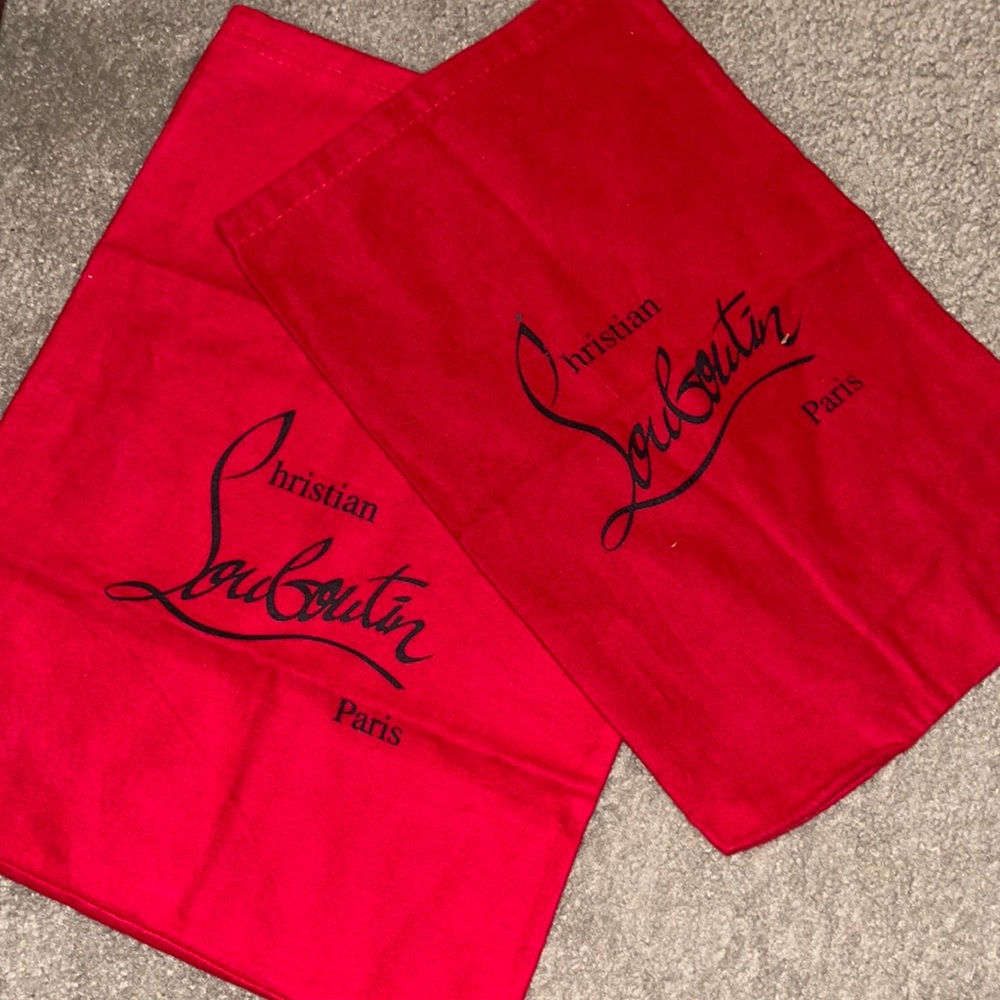 Two Christian Louboutin dust bags